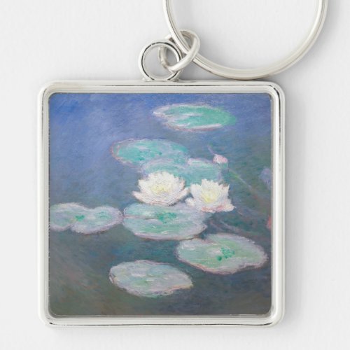 Claude Monet _ Water Lilies Evening Effect Keychain