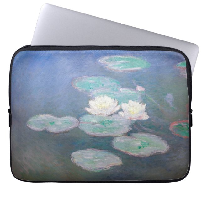 Claude Monet - Water Lilies, Evening Effect Laptop Sleeve (Front)