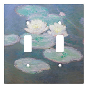 Claude Monet - Water Lilies, Evening Effect Light Switch Cover