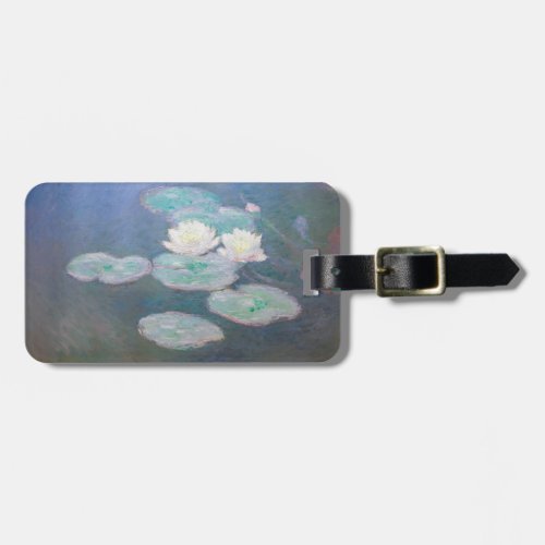 Claude Monet _ Water Lilies Evening Effect Luggage Tag