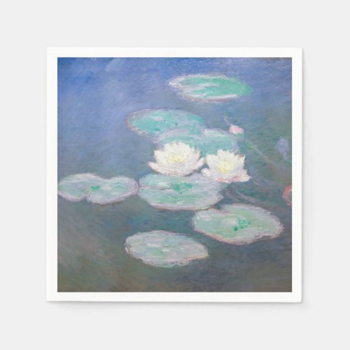 Claude Monet _ Water Lilies Evening Effect Napkins