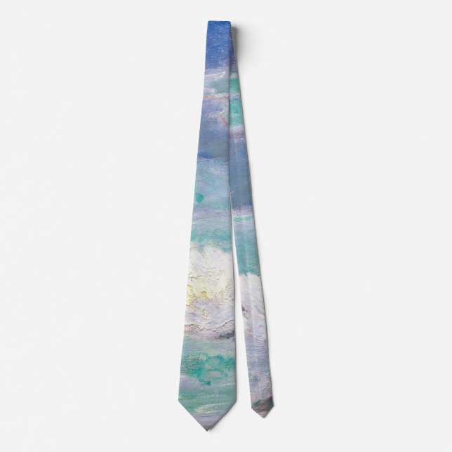 Claude Monet - Water Lilies, Evening Effect Neck Tie (Front)