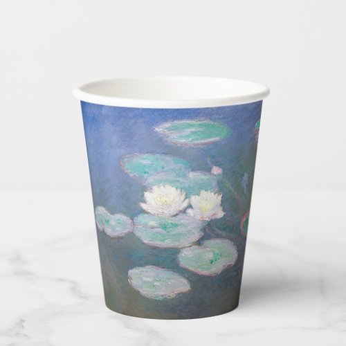Claude Monet _ Water Lilies Evening Effect Paper Cups