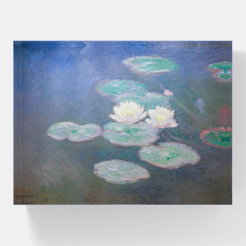 Claude Monet _ Water Lilies Evening Effect Paperweight