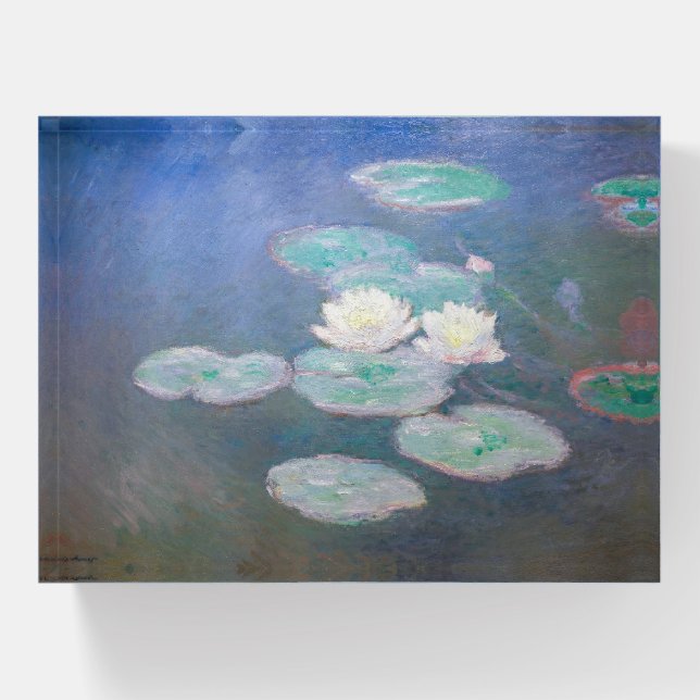 Claude Monet - Water Lilies, Evening Effect Paperweight (Front)