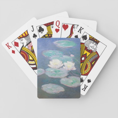 Claude Monet _ Water Lilies Evening Effect Poker Cards
