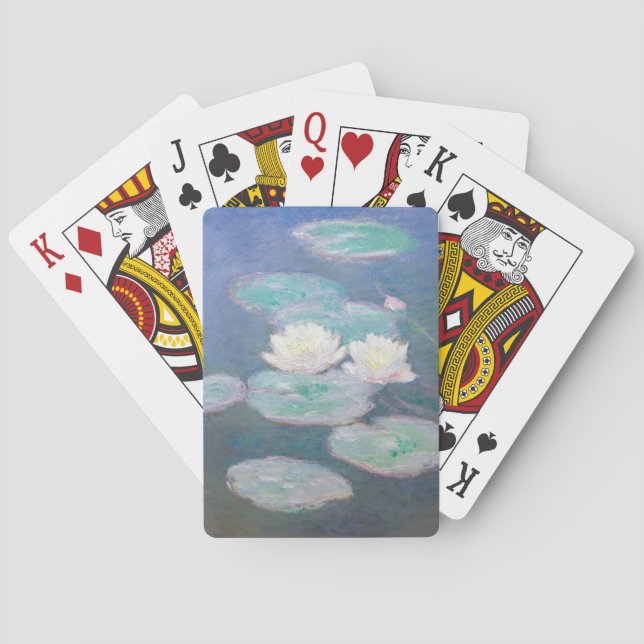 Claude Monet - Water Lilies, Evening Effect Poker Cards (Back)