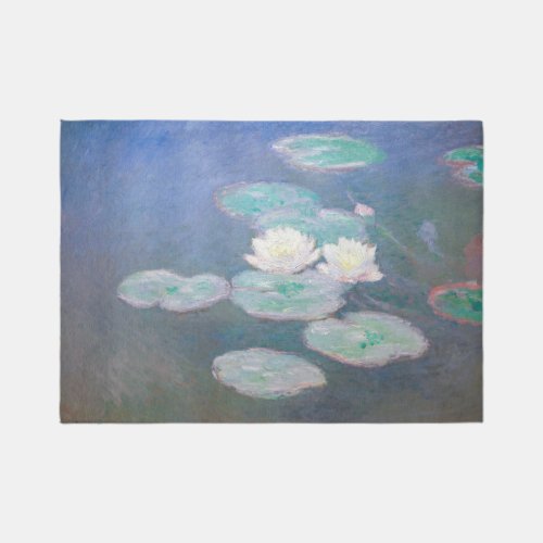 Claude Monet _ Water Lilies Evening Effect Rug