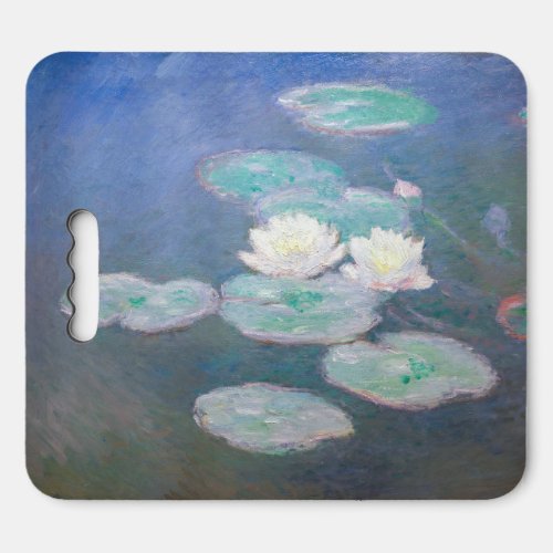 Claude Monet _ Water Lilies Evening Effect Seat Cushion
