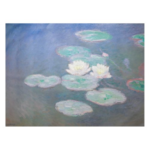 Claude Monet _ Water Lilies Evening Effect Tablecloth