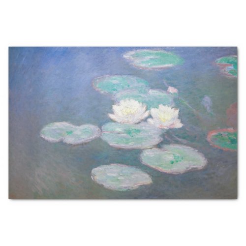 Claude Monet _ Water Lilies Evening Effect Tissue Paper
