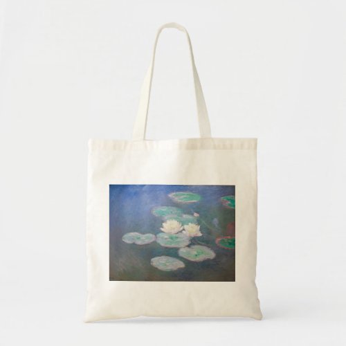 Claude Monet _ Water Lilies Evening Effect Tote Bag