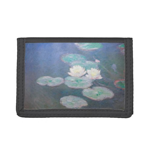 Claude Monet _ Water Lilies Evening Effect Trifold Wallet