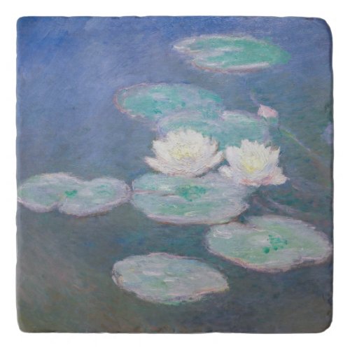 Claude Monet _ Water Lilies Evening Effect Trivet