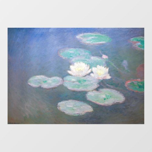Claude Monet _ Water Lilies Evening Effect Wall Decal