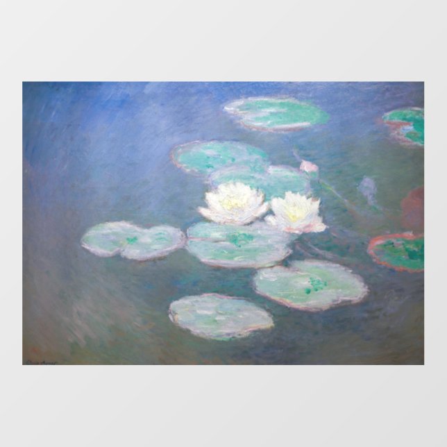 Claude Monet - Water Lilies, Evening Effect Wall Decal (Front)