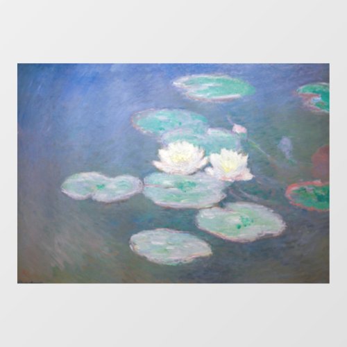 Claude Monet _ Water Lilies Evening Effect Window Cling