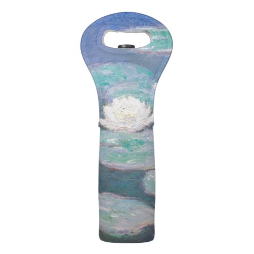 Claude Monet _ Water Lilies Evening Effect Wine Bag