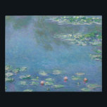 Claude Monet Water Lilies Faux Canvas Print<br><div class="desc">Water Lilies fine art painting of botanical nature landscape by Claude Monet</div>