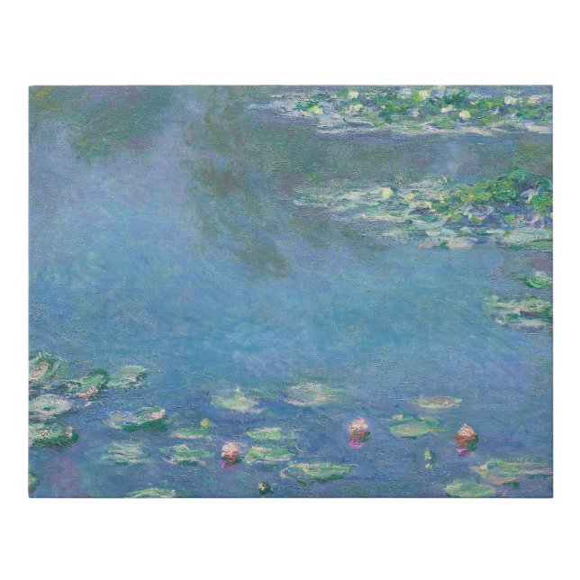 Claude Monet Water Lilies Faux Canvas Print (Front)