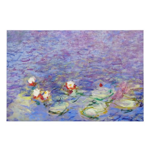 Claude Monet _ Water Lilies Faux Canvas Print