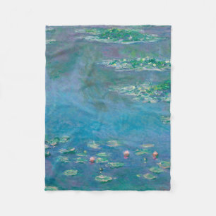 Claude Monet - Water Lilies Fleece Blanket