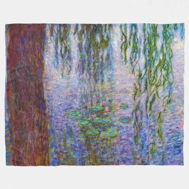 Claude Monet - Water Lilies Fleece Blanket (Front (Horizontal))