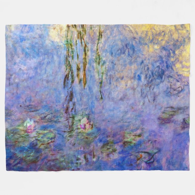 Claude Monet - Water Lilies Fleece Blanket (Front (Horizontal))