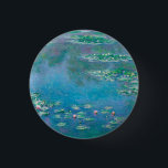 Claude Monet. Water Lilies. French impressionism Button<br><div class="desc">Claude Monet "Water Lilies" button.</div>