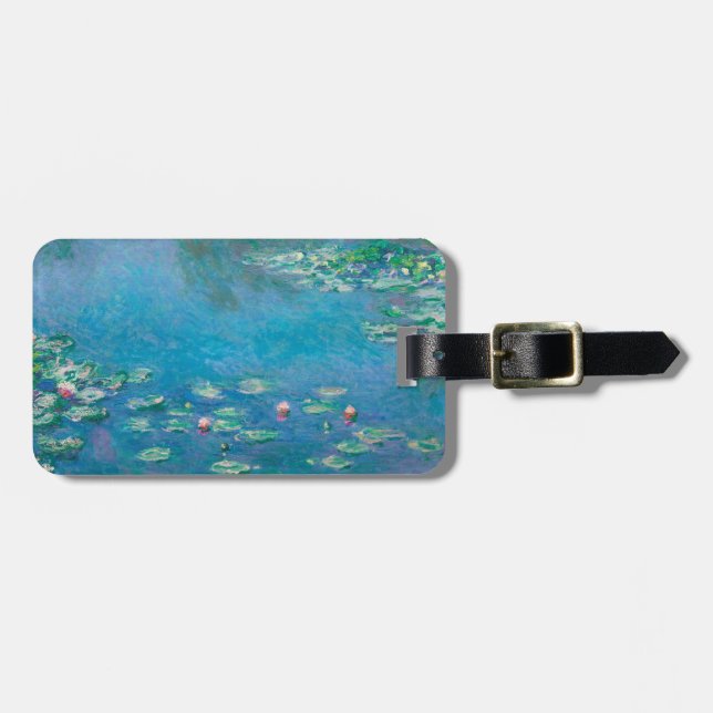 Claude Monet. Water Lilies. French impressionism Luggage Tag (Front Horizontal)