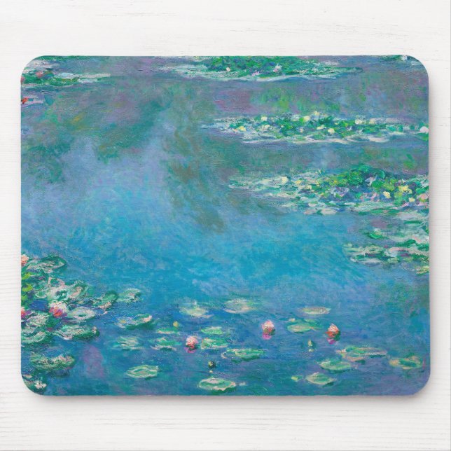 Claude Monet. Water Lilies. French impressionism Mouse Pad (Front)