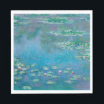 Claude Monet. Water Lilies. French impressionism Napkins<br><div class="desc">Claude Monet "Water Lilies" napkin.</div>