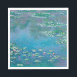 Claude Monet. Water Lilies. French impressionism Napkins<br><div class="desc">Claude Monet "Water Lilies" napkin.</div>