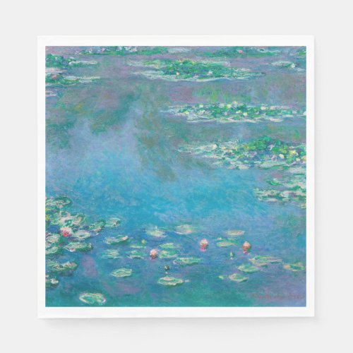 Claude Monet Water Lilies French impressionism Napkins