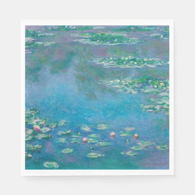 Claude Monet. Water Lilies. French impressionism Napkins (Front)