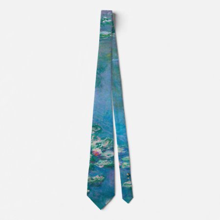 Claude Monet. Water Lilies. French Impressionism Neck Tie