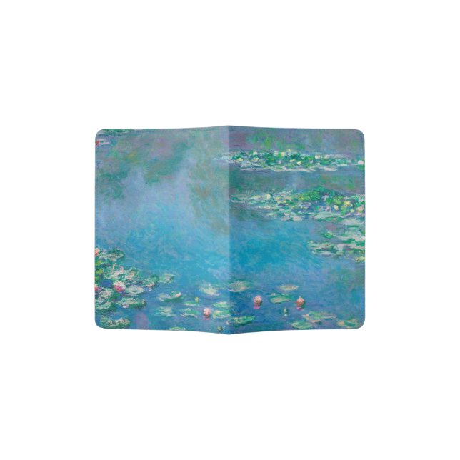 Claude Monet. Water Lilies. French impressionism Passport Holder (Opened)