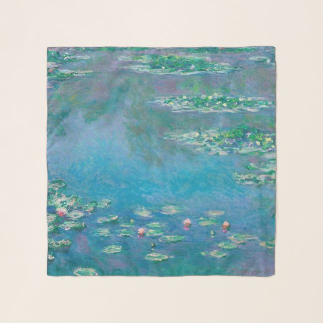 Claude Monet. Water Lilies. French impressionism Scarf (Front)