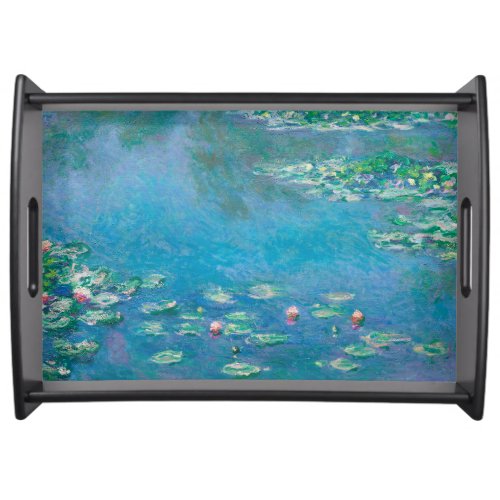 Claude Monet Water Lilies French impressionism Serving Tray