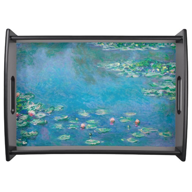 Claude Monet. Water Lilies. French impressionism Serving Tray (Front)