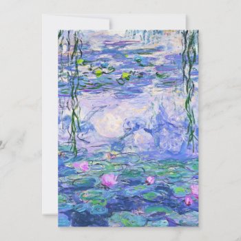 Claude Monet Water Lilies French Impressionist Art by artfoxx at Zazzle
