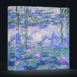 Claude Monet Water Lilies French Impressionist Art 3 Ring Binder<br><div class="desc">Claude Monet Water Lilies French Impressionist Art
Water Lilies (or Nympheas ) is a series of approximately 250 oil paintings by French Impressionist Claude Monet. The paintings depict Monet's flower garden at Giverny.</div>
