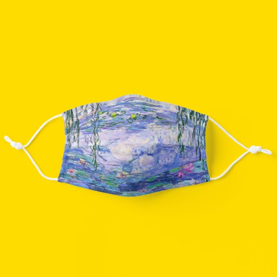 Claude Monet Water Lilies French Impressionist Art Cloth Face Mask