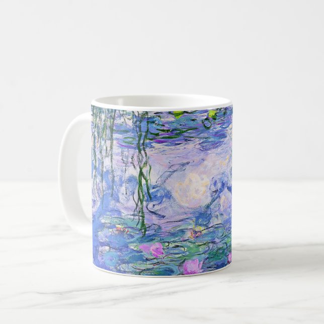 Claude Monet Water Lilies French Impressionist Art Coffee Mug (Front Left)
