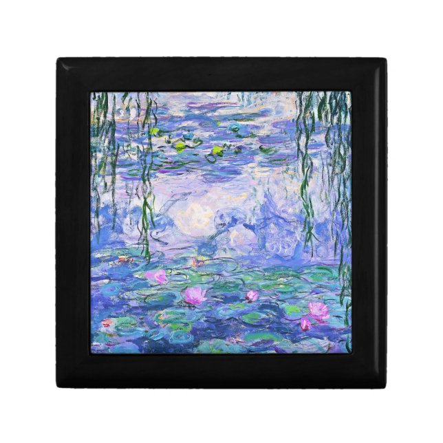 Claude Monet Water Lilies French Impressionist Art Gift Box (Front)