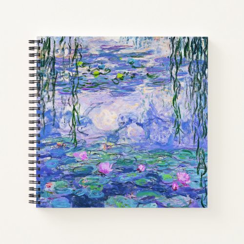 Claude Monet Water Lilies French Impressionist Art Notebook