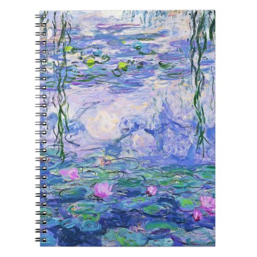 Claude Monet Water Lilies French Impressionist Art Notebook