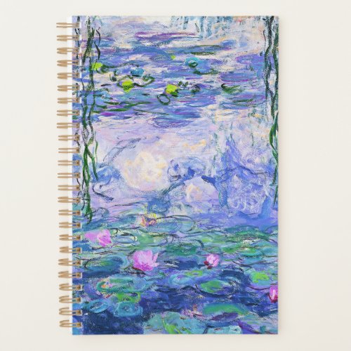 Claude Monet Water Lilies French Impressionist Art Planner