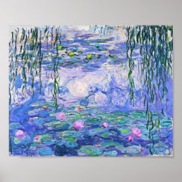 Claude Monet Water Lilies French Impressionist Art Poster