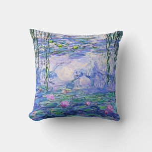 Claude Monet Water Lilies French Impressionist Art Throw Pillow